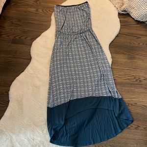 Velvet by Graham & Spencer, asymmetrical strapless summer dress size small